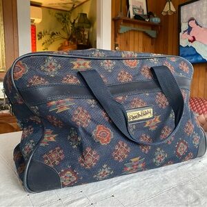 Vintage Diane Von Furstenburg Boho Tapestry Weekend Bag